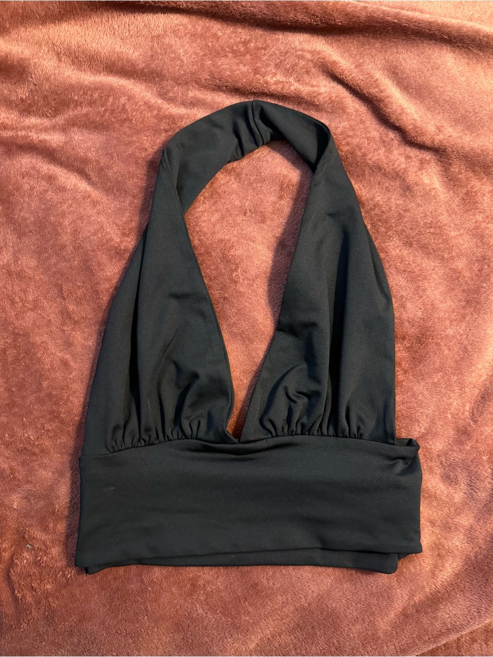 Black Halter Bralette Top